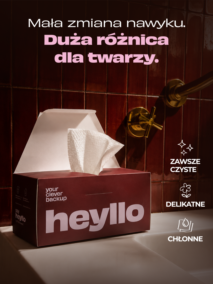 Jednorazowe ręczniki do twarzy 80 szt. - HEYLLO - oczyszczanie  i demakijaż